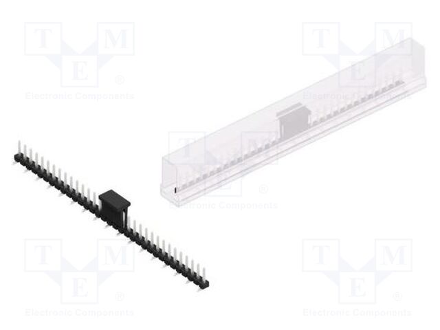 Connector: pin strips; pin header; male; PIN: 33; 2.54mm; SMT; 1x33