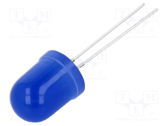 LED; 10mm; blue; 220÷330mcd; 30°; 3÷5V; 20mA; Variant: blinking