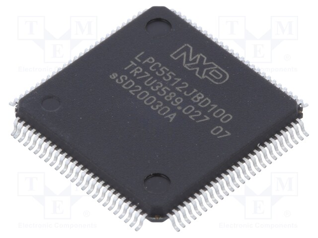 ARM microcontroller; Flash: 64kx8bit; SRAM: 48kB; LQFP100; 150MHz
