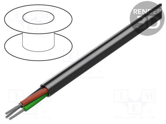 Wire; unshielded; 300V; 30.5m; Cu; stranded; chrome; CPR: Eca