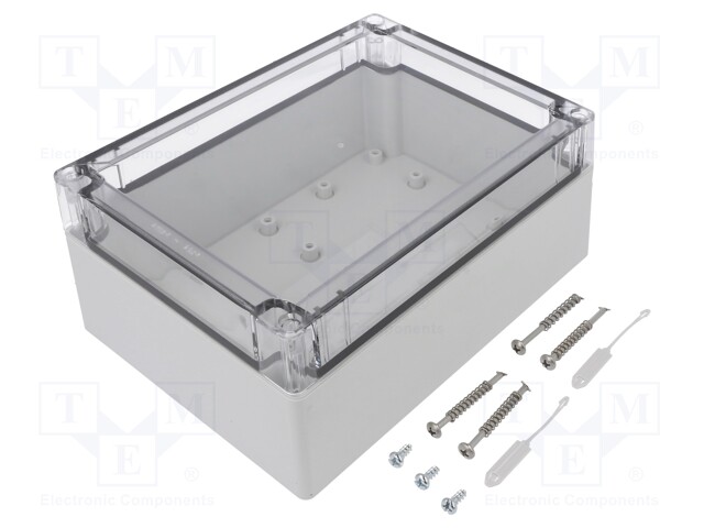 Enclosure: multipurpose; X: 152mm; Y: 202mm; Z: 90mm; TG PC; grey