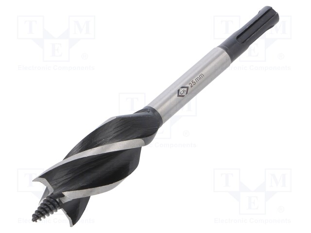 Drill bit; wood; Ø: 25mm; Overall len: 160mm; Mounting: SDS-Plus®