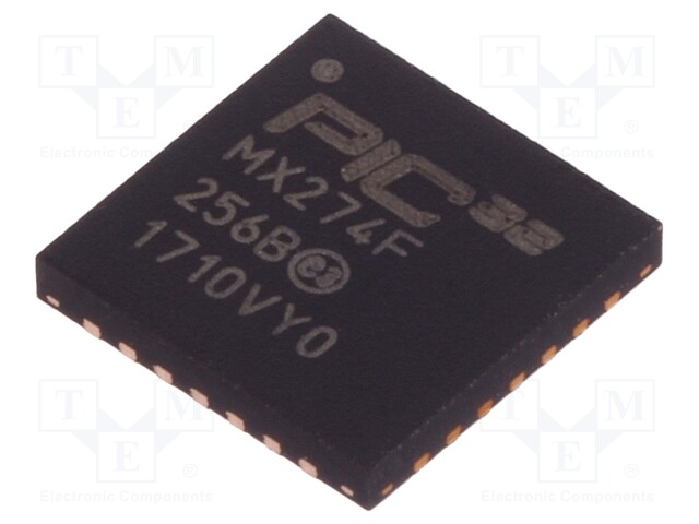 PIC microcontroller; Memory: 256kB; SRAM: 64kB; 2.5÷3.6VDC; SMD