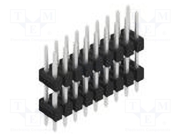 Connector: pin strips; pin header; male; PIN: 18; 2.54mm; THT; 2x9