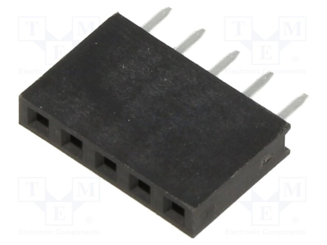 Socket; pin strips; female; 2.54mm; PIN: 10; THT; on PCBs; straight