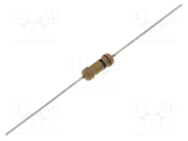 Resistor: carbon film; THT; 4.7kΩ; 1W; ±5%; Ø3.2x9mm; axial