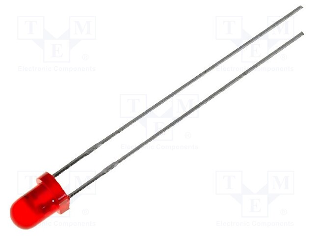 LED; 3mm; red; 12÷20mcd; 60°; 3.5÷14V; 22mA; Variant: blinking