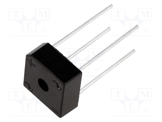 Single-phase bridge rectifier; Urmax: 800V; If: 6A; Ifsm: 180A