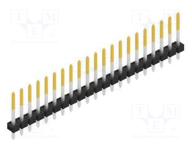 Connector: pin strips; pin header; male; PIN: 21; 2.54mm; THT; 1x21