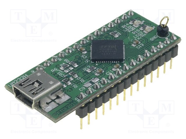 Module: USB; FIFO,MPSSE,UART; DIP28,USB B mini; -40÷85°C