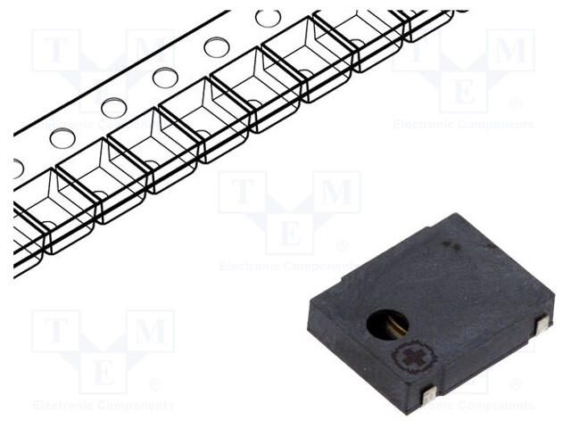 Sound transducer: elektromagnetic alarm; SMD; 2730Hz; 80mA; 40Ω