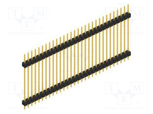 Connector: pin strips; pin header; male; PIN: 30; 2.54mm; THT; 1x30