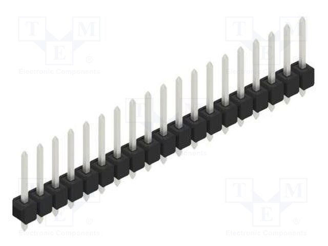 Connector: pin strips; pin header; male; PIN: 19; 2.54mm; THT; 1x19