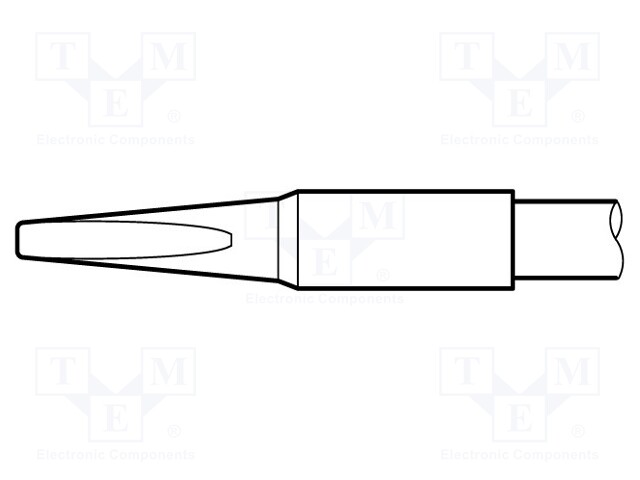 Tip; chisel; 1.8x0.8mm; longlife