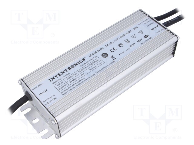 Power supply: switched-mode; LED; 96W; 35÷69V; 1400mA; 90÷305VAC