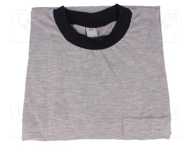 T-shirt; ESD; XXL (unisex); grey