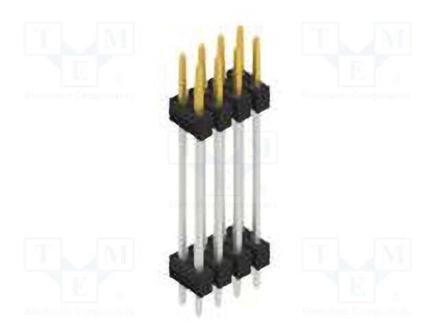 Connector: pin strips; pin header; male; PIN: 8; 2.54mm; THT; 2x4