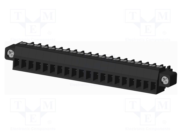 Connector: pluggable terminal block; plug; female; straight; 300V