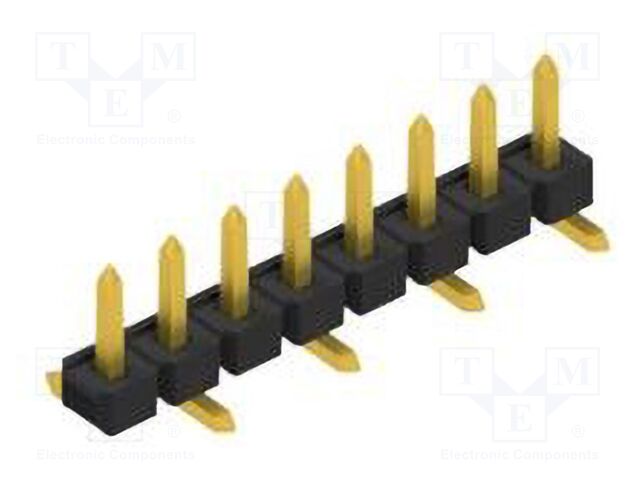 Connector: pin strips; pin header; male; PIN: 8; 2.54mm; SMT; 1x8
