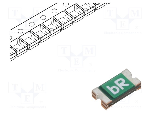 Fuse: PTC polymer; 1.1A; Imax: 100A; Case: 1206; 0ZCJ