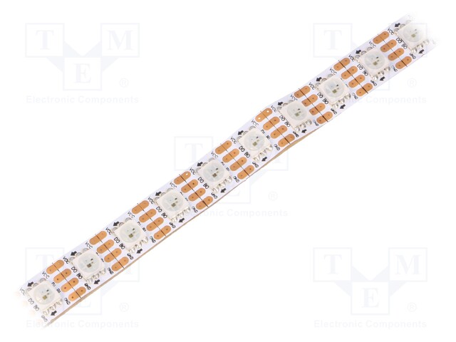 Programmable LED tape; RGB; LED/m: 90; SMD; 5050; 5V; 10mm; 140°