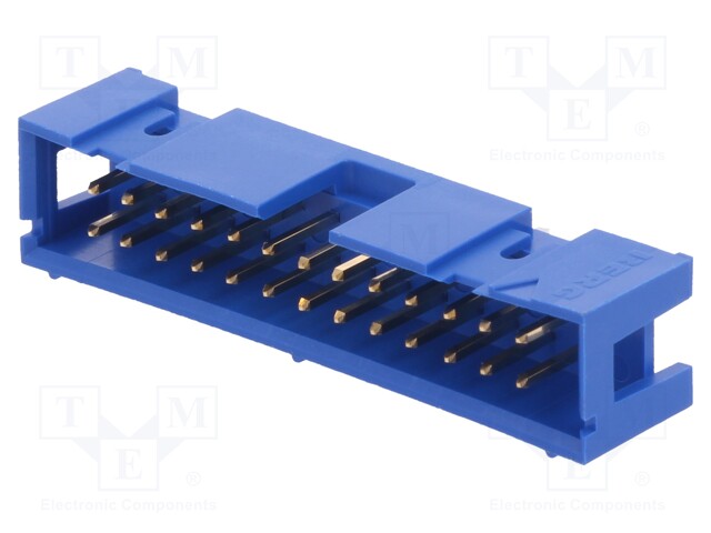 Socket; IDC; male; PIN: 26; straight; THT; gold-plated; 2.54mm