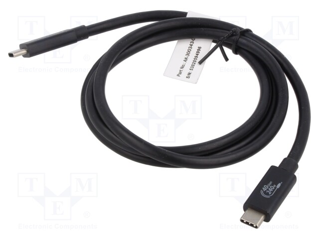 Cable; bidirectional,Power Delivery (PD),USB 3.1; gold-plated