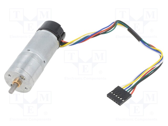 Motor: DC; with encoder,with gearbox; LP; 6VDC; 2.4A; 25rpm; 106g