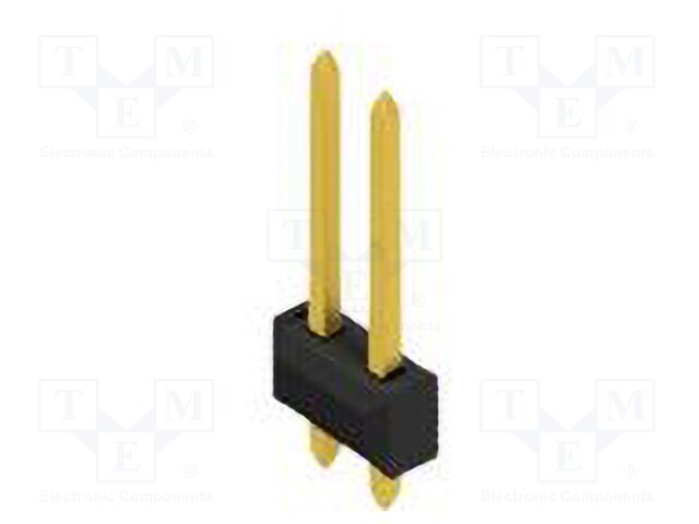 Connector: pin strips; pin header; male; PIN: 2; 2.54mm; THT; 2x1