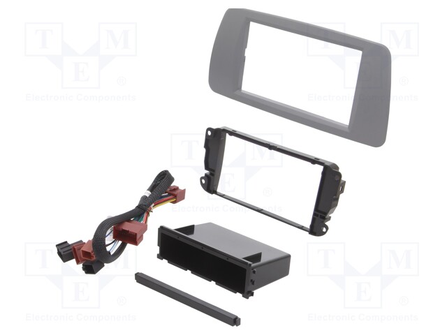 Radio mounting frame; Seat; 2 DIN; tuam gray