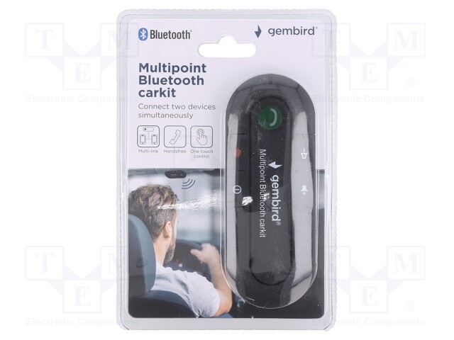 Bluetooth hands-free set; black; 2.4÷2.48GHz; Bluetooth 2.1 EDR