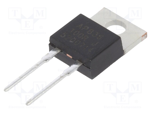 Resistor: thick film; THT; TO220; 100Ω; 35W; ±5%; -65÷150°C
