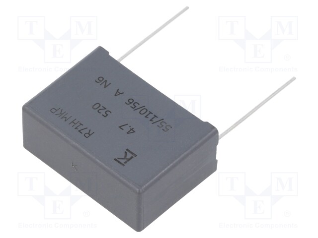 Capacitor: polypropylene; 4.7uF; 27.5mm; ±10%; 32x22x13mm; 70V/μs