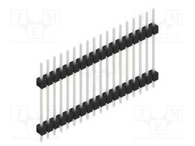 Connector: pin strips; pin header; male; PIN: 18; 2.54mm; THT; 1x18