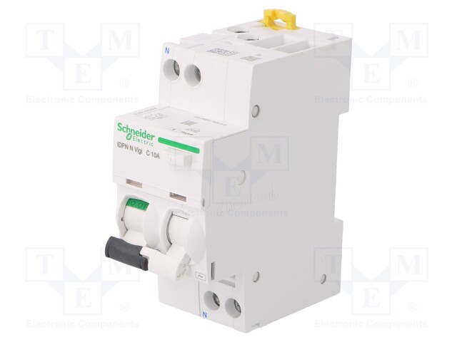 RCBO breaker; Inom: 6A; Ires: 30mA; Max surge current: 250A; DIN