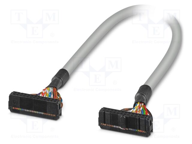 Ribbon cable with IDC connectors; IDC/FLK 26pin,both sides