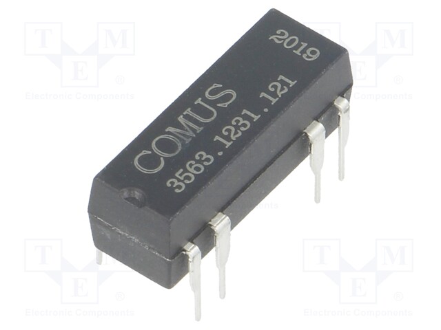 Relay: reed; SPDT; Ucoil: 12VDC; 400mA; max.100VDC; 5W; Rcoil: 500Ω