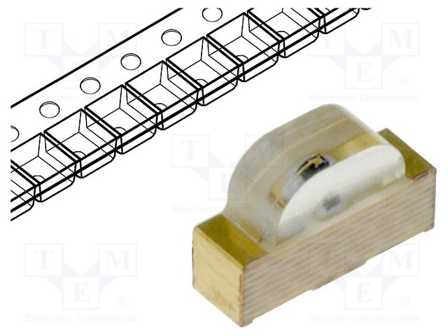 LED; SMD; 1104; yellow; 40÷60mcd; 3x2x1mm; 120°; 2÷2.5V; 20mA