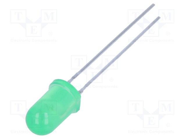 LED; 5mm; yellow green; 5.6÷16mcd; 40°; Front: convex; Pitch: 2.54mm