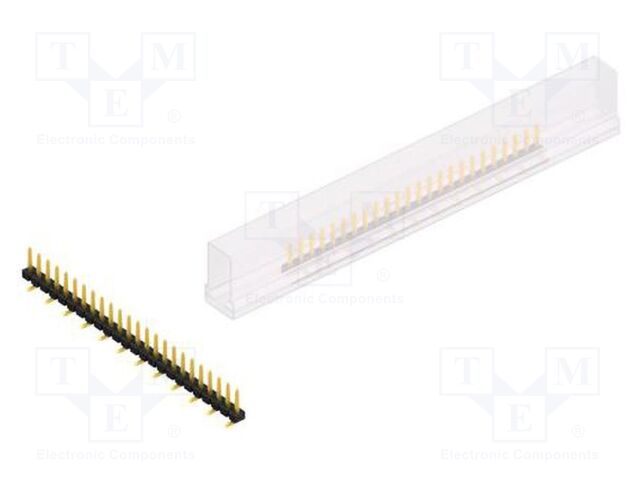 Connector: pin strips; pin header; male; PIN: 24; 2.54mm; SMT; 1x24