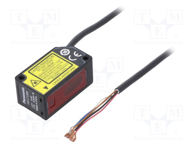 Sensor: distance; laser; diffuse-reflective; Range: 200mm; NPN