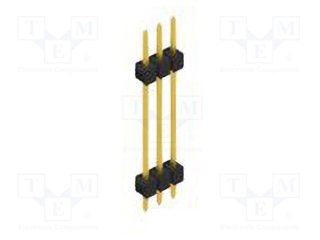 Connector: pin strips; pin header; male; PIN: 3; 2.54mm; THT; 1x3