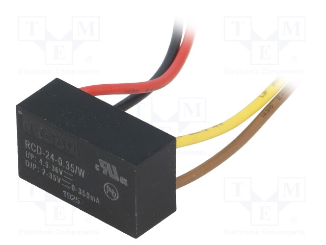 Converter: DC/DC; Uin: 4.5÷36V; Uout: 2÷35VDC; Iout: 350mA; 6.8g