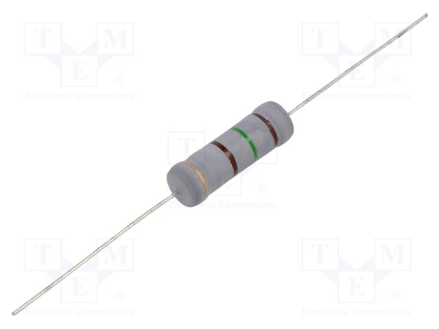 Resistor: metal oxide; THT; 150Ω; 5W; ±5%; Ø8x26mm
