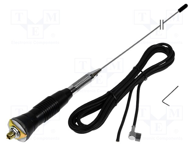 Antenna; CB; 1.58m; 4dBi; 500W; CB antenna holder; Len: 4m; UHF