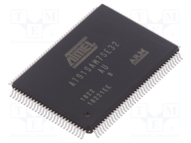 ARM7TDMI microcontroller; SRAM: 8kB; Flash: 32kB; LQFP128