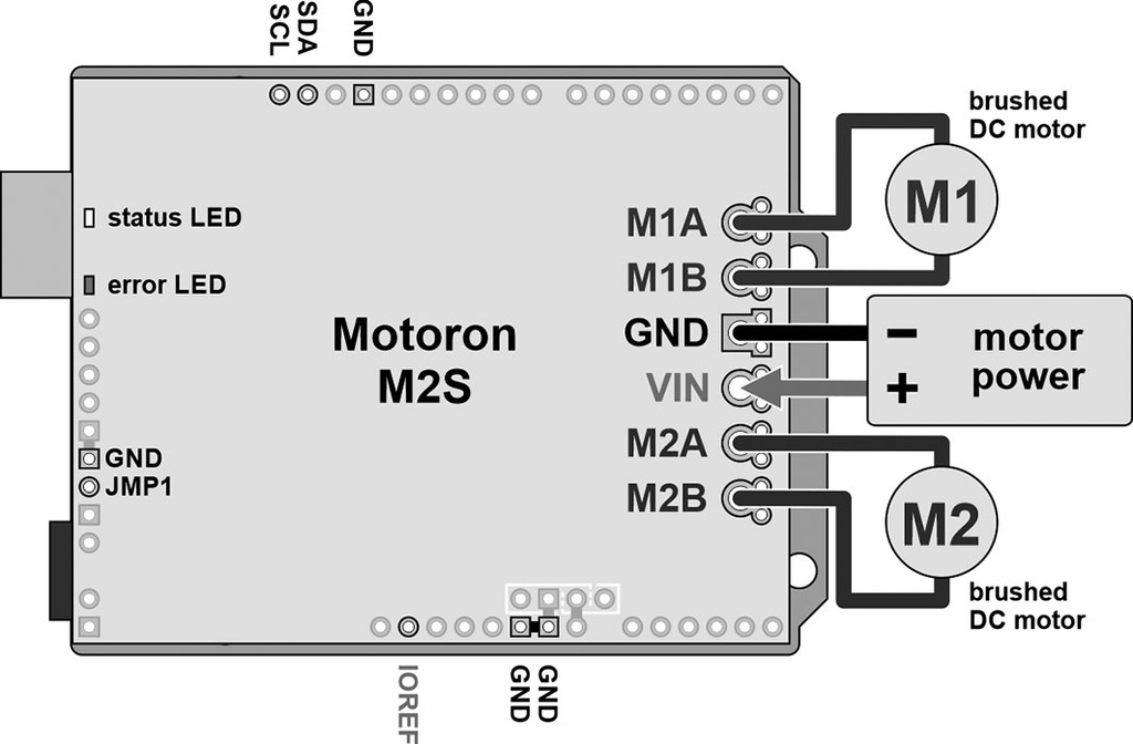 DC-motor driver; I2C; 16A; 6.5÷40V; Ch: 2; Arduino; 65x51.3mm