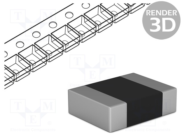 Capacitor: polyethylene; 100nF; SMD; ±10%; 1210; -55÷125°C; 100V/μs