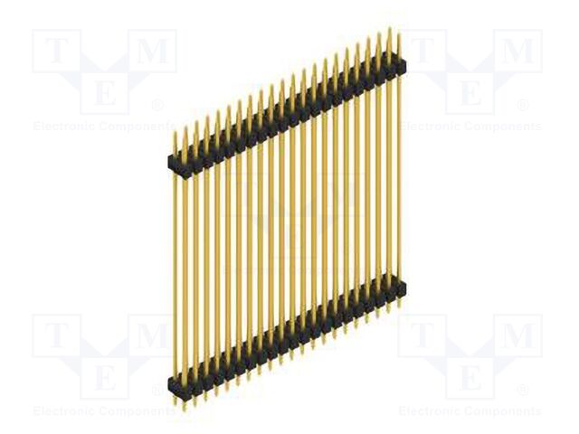 Connector: pin strips; pin header; male; PIN: 42; 2.54mm; THT; 2x21