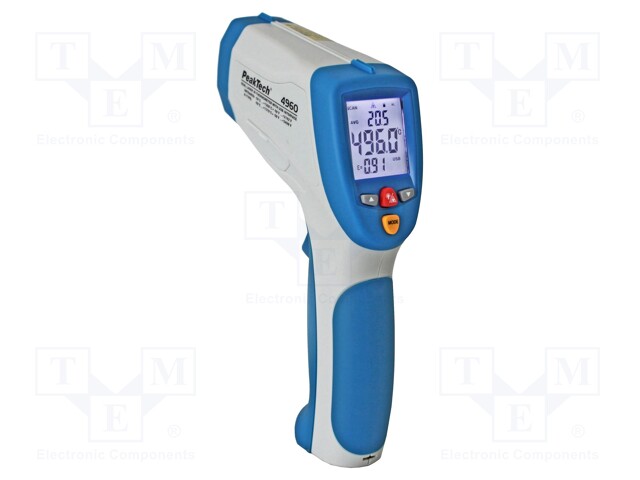 Infrared thermometer; LCD; -50÷1200°C; Opt.resol: 50: 1; ε: 0,1÷1